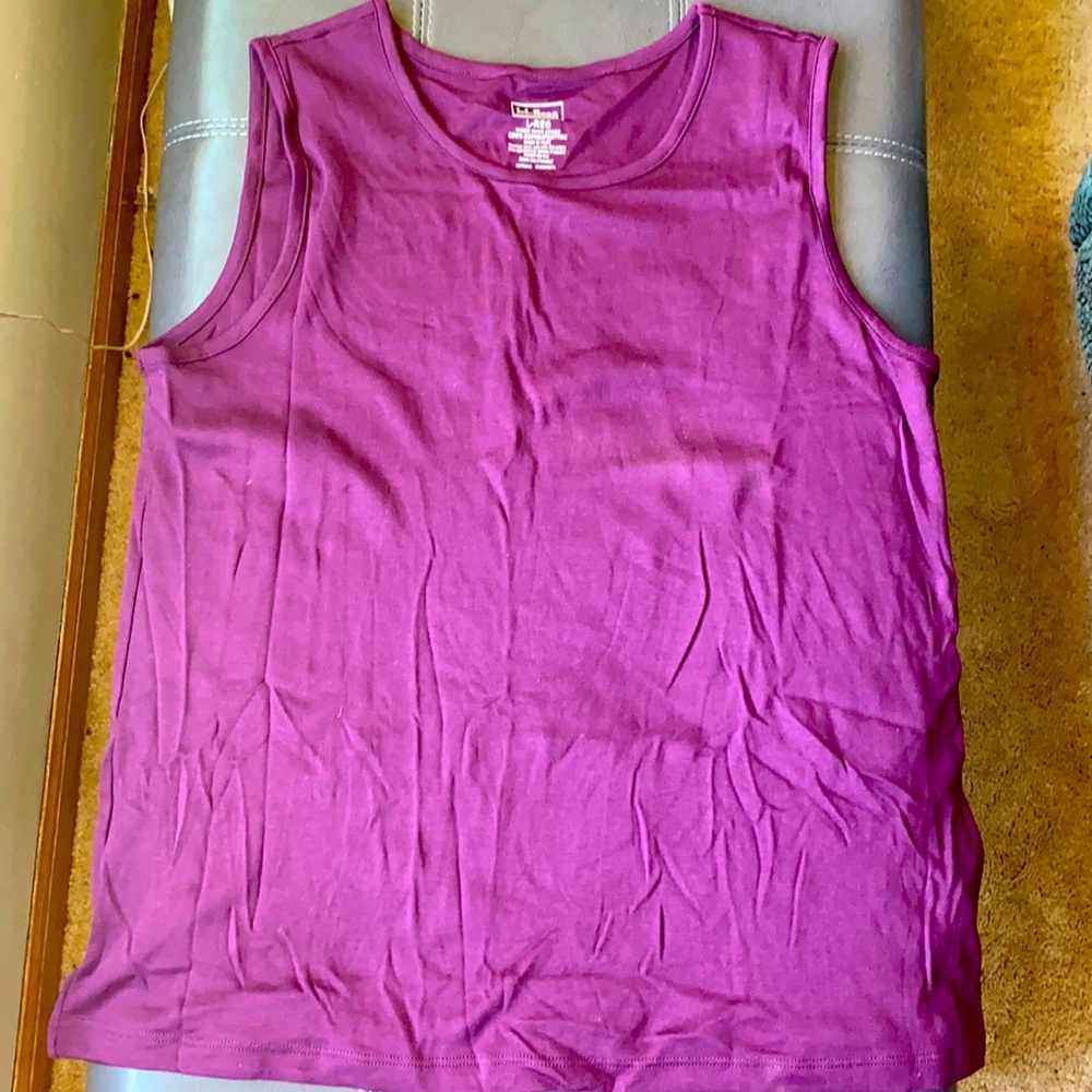 LL Bean L Super Soft Tank - Violet